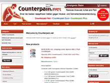 Tablet Screenshot of counterpain.net